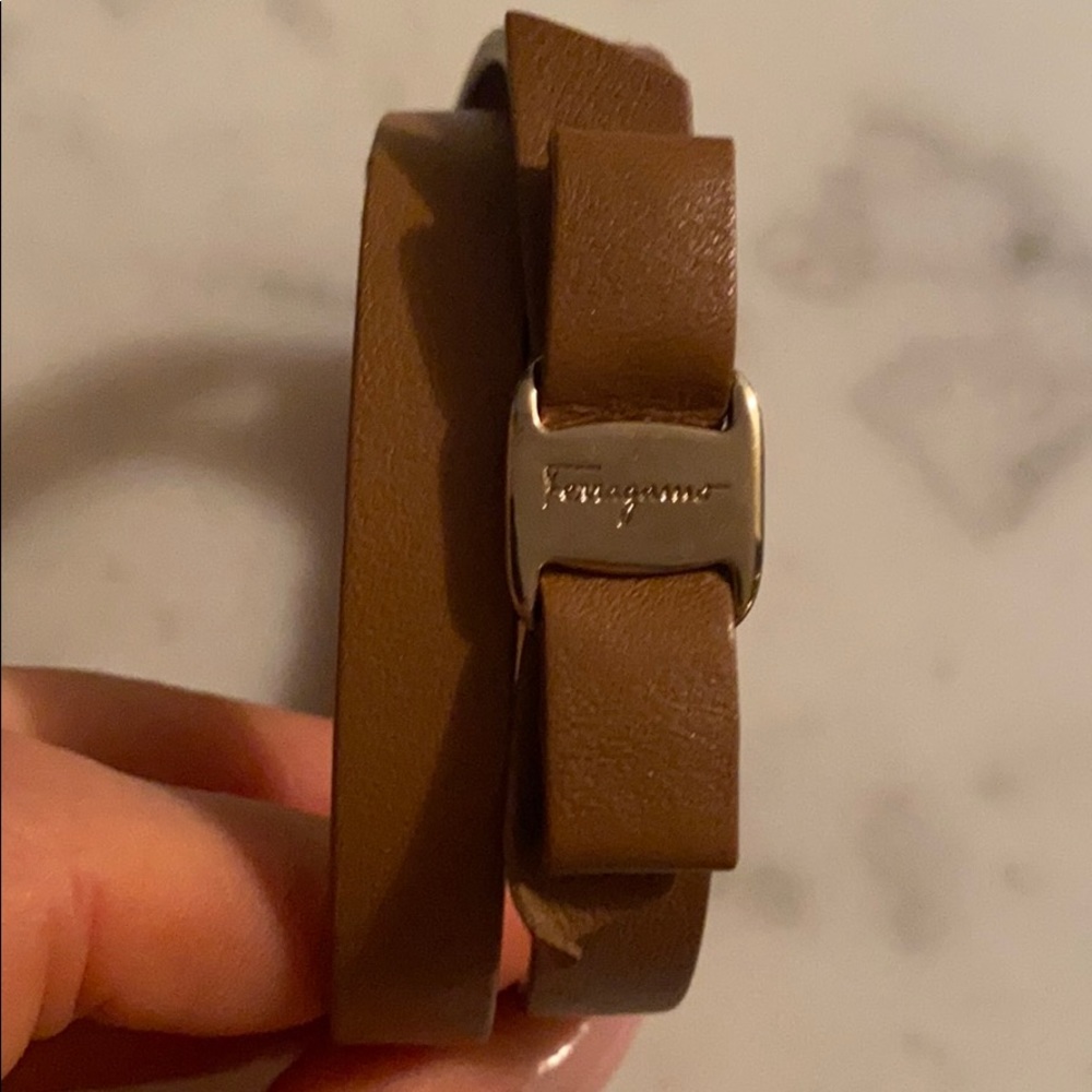 Salvator Ferragamo Vara Bow Leather Bracelet